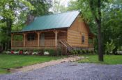 Log Cabin on Cosby Creek in the Smoky Mountains